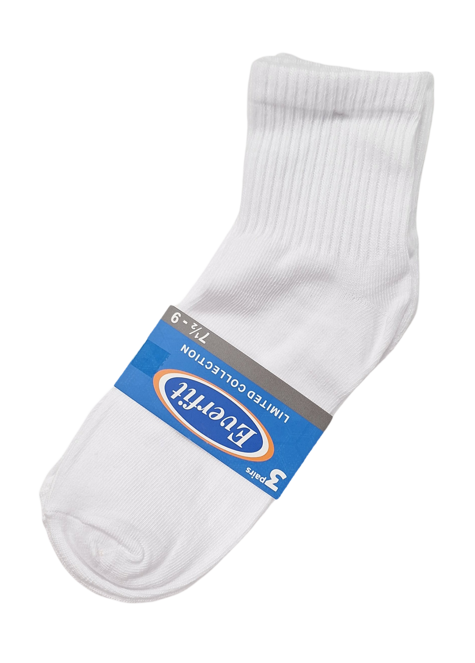 3 PACK MEDIAS ESCOLARES BLANCAS SIN LOGO– confeccionespanama