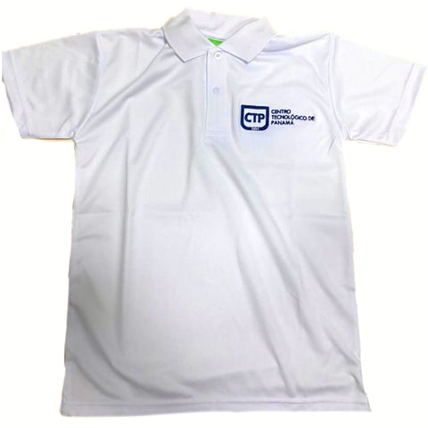 POLO DRYFIT CON LOGO CTP-BLANCO