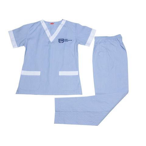 UNIFORME DE COSMETOLOGIA CTP - CELESTE