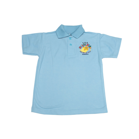 POLO CELESTE BRIGHT KIDS LOGO ESTRELLA