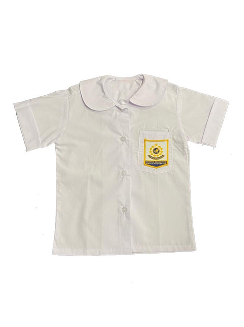 CAMISA CUELLO REDONDO NIÑA (con insignia)