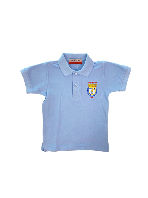 POLO CELESTE CON LOGO - COLEGIO NUESTRA SEÑORA DEL CARMEN