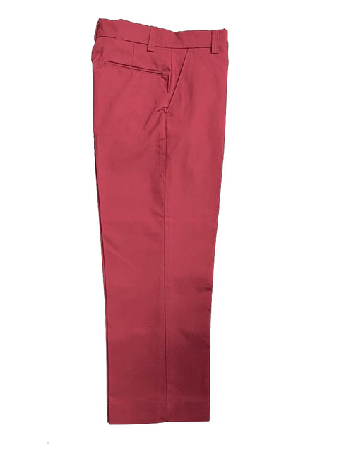 PANTALON LARGO ROJO VINO